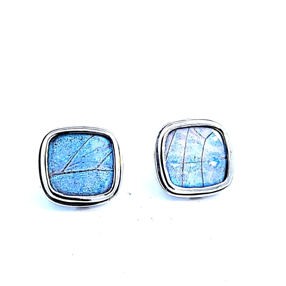 Butterfly wing silver cufflinks by alan k. thau